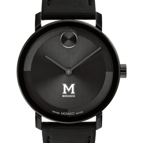 Morehouse College Men's Movado BOLD with Black Leather Strap Shot #1