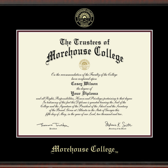 Morehouse Diploma Frame, the Fidelitas Shot #2