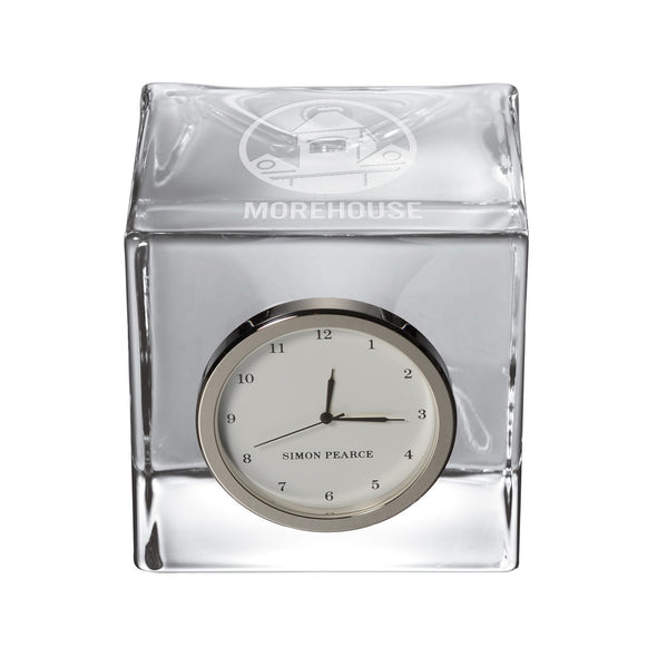 Morehouse Glass Desk Clock by Simon Pearce Shot #1