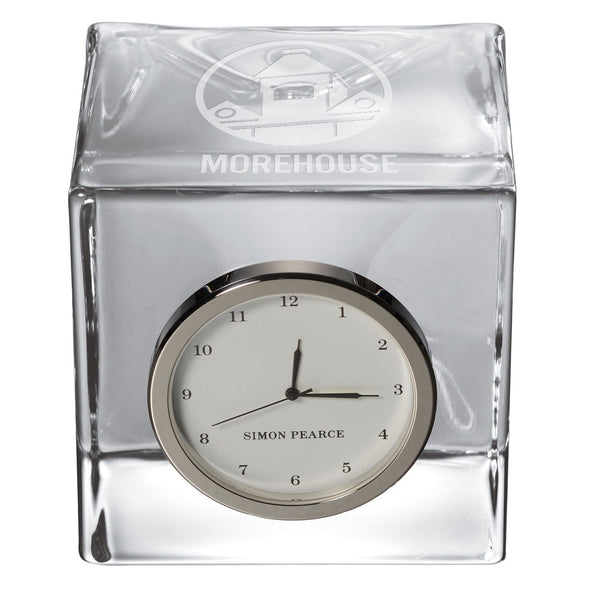 Morehouse Glass Desk Clock by Simon Pearce Shot #2