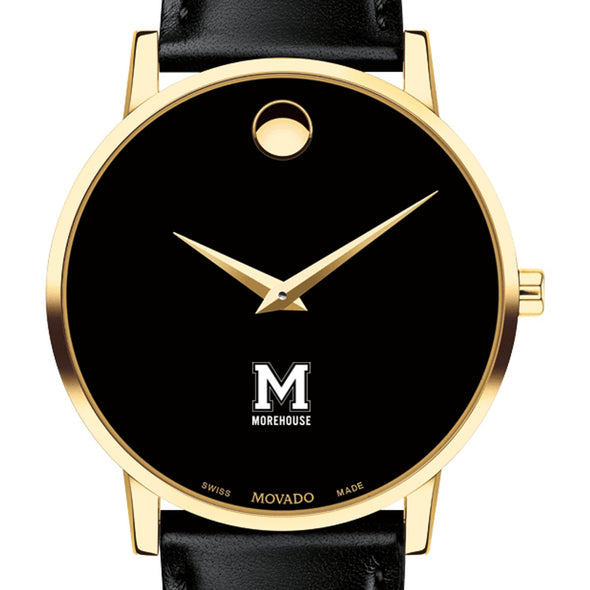 Morehouse Men&#39;s Movado Gold Museum Classic Leather Shot #1