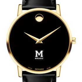 Morehouse Men's Movado Gold Museum Classic Leather Shot #1