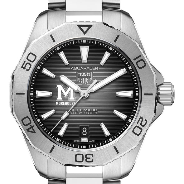Morehouse Men's TAG Heuer Steel Automatic Aquaracer with Black Dial Shot #1