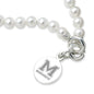 Morehouse Pearl Bracelet with Sterling Silver Charm Shot #2