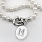 Morehouse Pearl Necklace with Sterling Silver Charm Shot #2