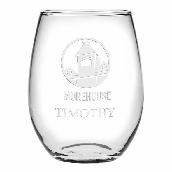 Morehouse Stemless Wine Glasses Made in the USA - Set of 2 Shot #1