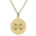 MS State 18K Gold Pendant & Chain