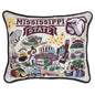 MS State Embroidered Pillow Shot #1