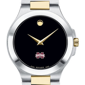 MS State Men&#39;s Movado Collection Two-Tone Watch with Black Dial Shot #1