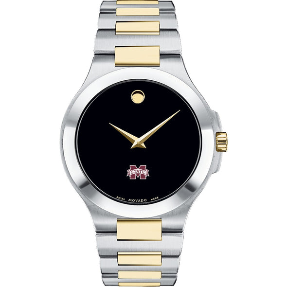 MS State Men&#39;s Movado Collection Two-Tone Watch with Black Dial Shot #2