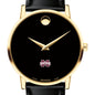 MS State Men's Movado Gold Museum Classic Leather Shot #1