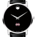 MS State Men's Movado Museum with Leather Strap