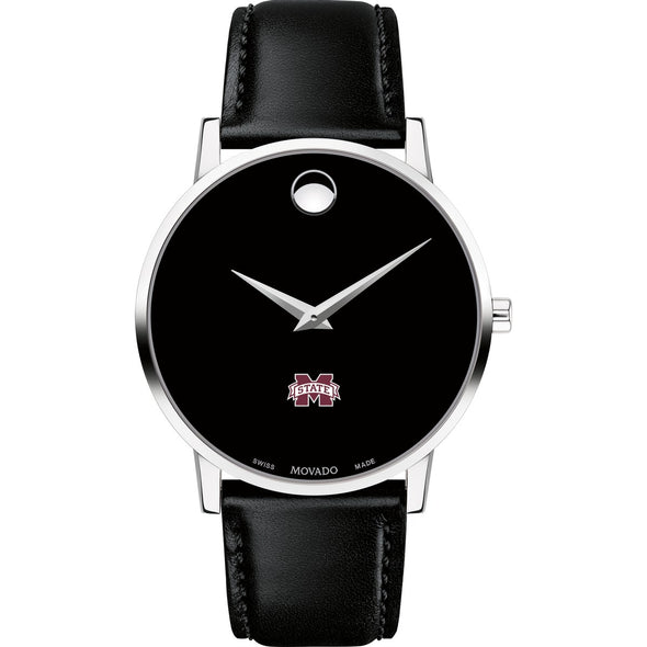 MS State Men&#39;s Movado Museum with Leather Strap Shot #2