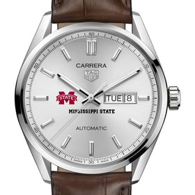 MS State Men&#39;s TAG Heuer Automatic Day/Date Carrera with Silver Dial Shot #1