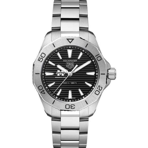 MS State Men&#39;s TAG Heuer Steel Aquaracer with Black Dial Shot #2