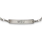 MS State Monica Rich Kosann Petite Poesy Bracelet in Silver Shot #2