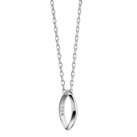 MS State Monica Rich Kosann Poesy Ring Necklace in Silver Shot #1