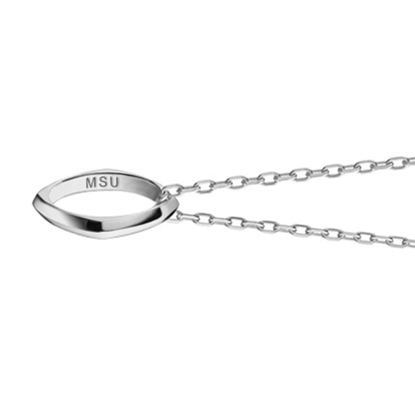 MS State Monica Rich Kosann Poesy Ring Necklace in Silver Shot #3