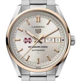 MS State TAG Heuer Carrera Automatic Day-Date 18K 5N Rose Gold Shot #1