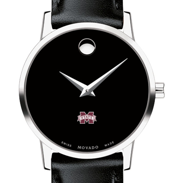 MS State Women&#39;s Movado Museum with Leather Strap Shot #1