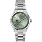 MS State Women's TAG Heuer Steel Carrera Automatic with Green Dial Shot #2