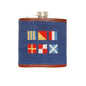 Nautical Flag Needlepoint Flask Shot #2