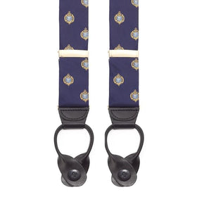 Naval Academy Insignia Suspenders in Blue Shot #1