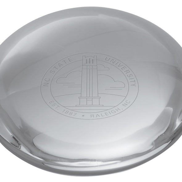 NC State Glass Dome Paperweight by Simon Pearce Shot #2