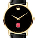 NC State Men's Movado Gold Museum Classic Leather