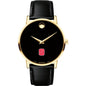 NC State Men's Movado Gold Museum Classic Leather Shot #2