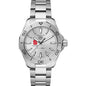 NC State Men's TAG Heuer Steel Aquaracer with Silver Dial Shot #2