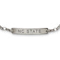 NC State Monica Rich Kosann Petite Poesy Bracelet in Silver Shot #2