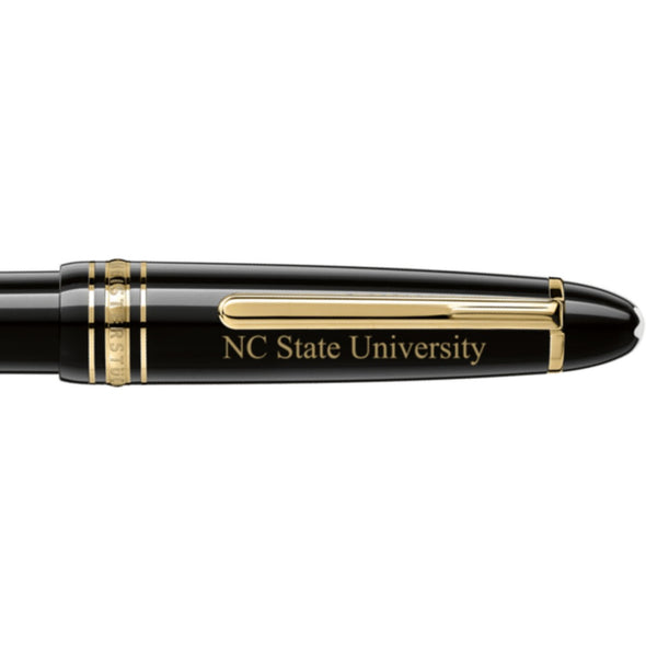 NC State Montblanc Meisterstück Midsize Ballpoint Pen in Gold Shot #2