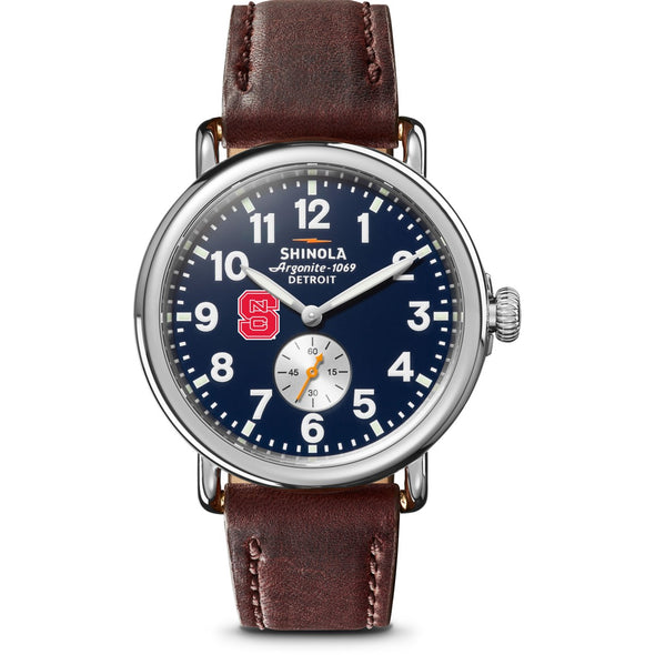 NC State Shinola Watch, The Runwell 41 mm Midnight Blue Dial Shot #2