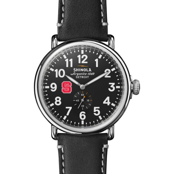 NC State Shinola Watch, The Runwell 47 mm Black Dial Shot #2