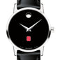 NC State Women's Movado Museum with Leather Strap Shot #1