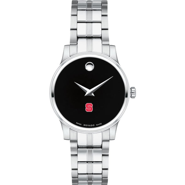 NC State Women's Movado Stainless Steel Watch with Black Dial Shot #2