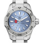 NC State Women's TAG Heuer Steel Aquaracer with Blue Sunray Dial Shot #1