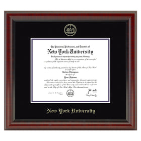 New York University Diploma Frame, the Fidelitas Shot #1