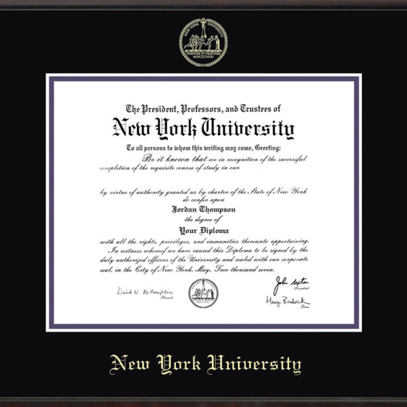 New York University Diploma Frame, the Fidelitas Shot #2