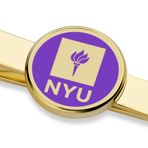 New York University Enamel Tie Clip Shot #2