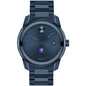 New York University Men's Movado BOLD Blue Ion with Date Window Shot #2