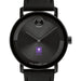 New York University Men's Movado BOLD with Black Leather Strap