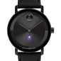 New York University Men's Movado BOLD with Black Leather Strap Shot #1