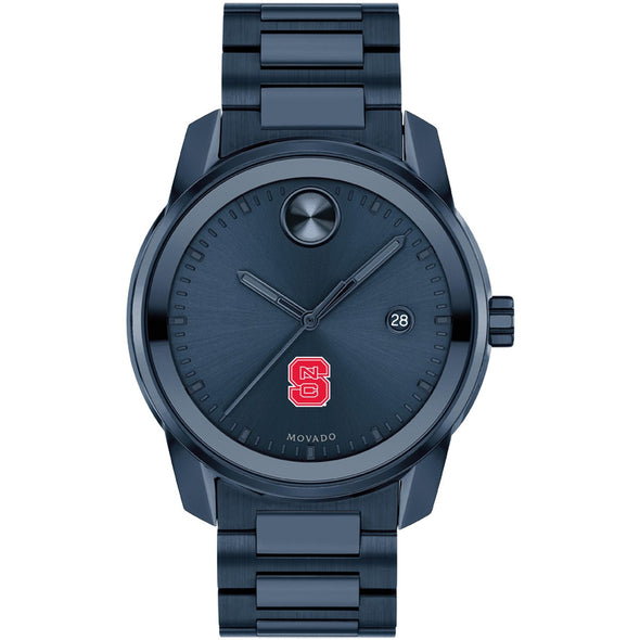 North Carolina State Men&#39;s Movado BOLD Blue Ion with Date Window Shot #2