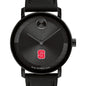 North Carolina State Men's Movado BOLD with Black Leather Strap Shot #1