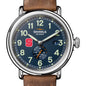 North Carolina State Shinola Watch, The Runwell Automatic 45 mm Blue Dial and British Tan Strap at M.LaHart & Co. Shot #1