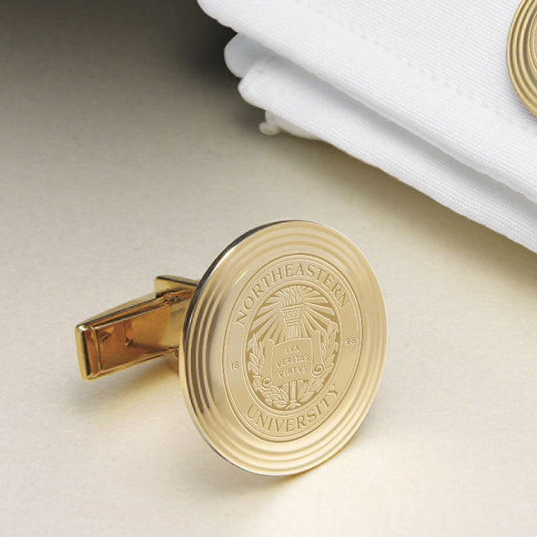 Northeastern 18K Gold Cufflinks Shot #2