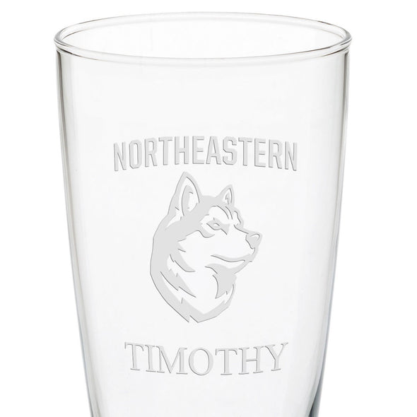 Northeastern 20oz Pilsner Glasses - Set of 2 Shot #3