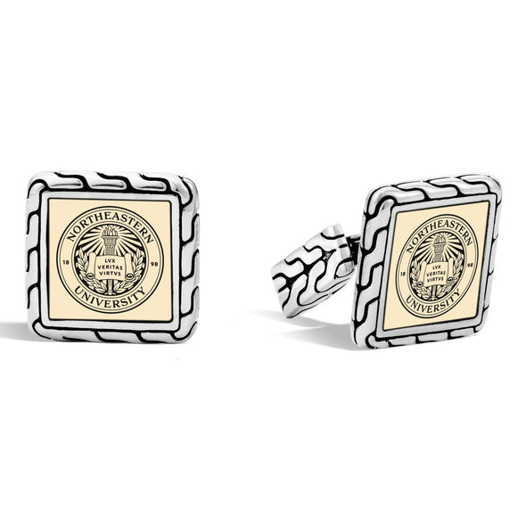 Northeastern Cufflinks by John Hardy with 18K Gold Shot #2